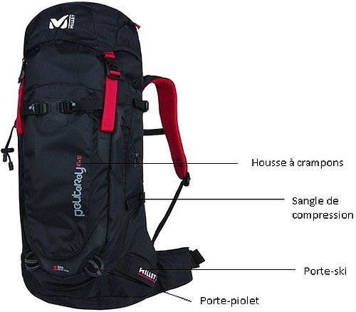 Sac alpinisme Millet Peuterey 45+10 Sac alpinisme Millet Peuterey 45+10